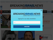 Tablet Screenshot of breakingisraelnews.com